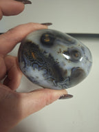 Dendritic agate pebble