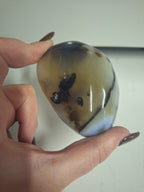 Dendritic agate pebble